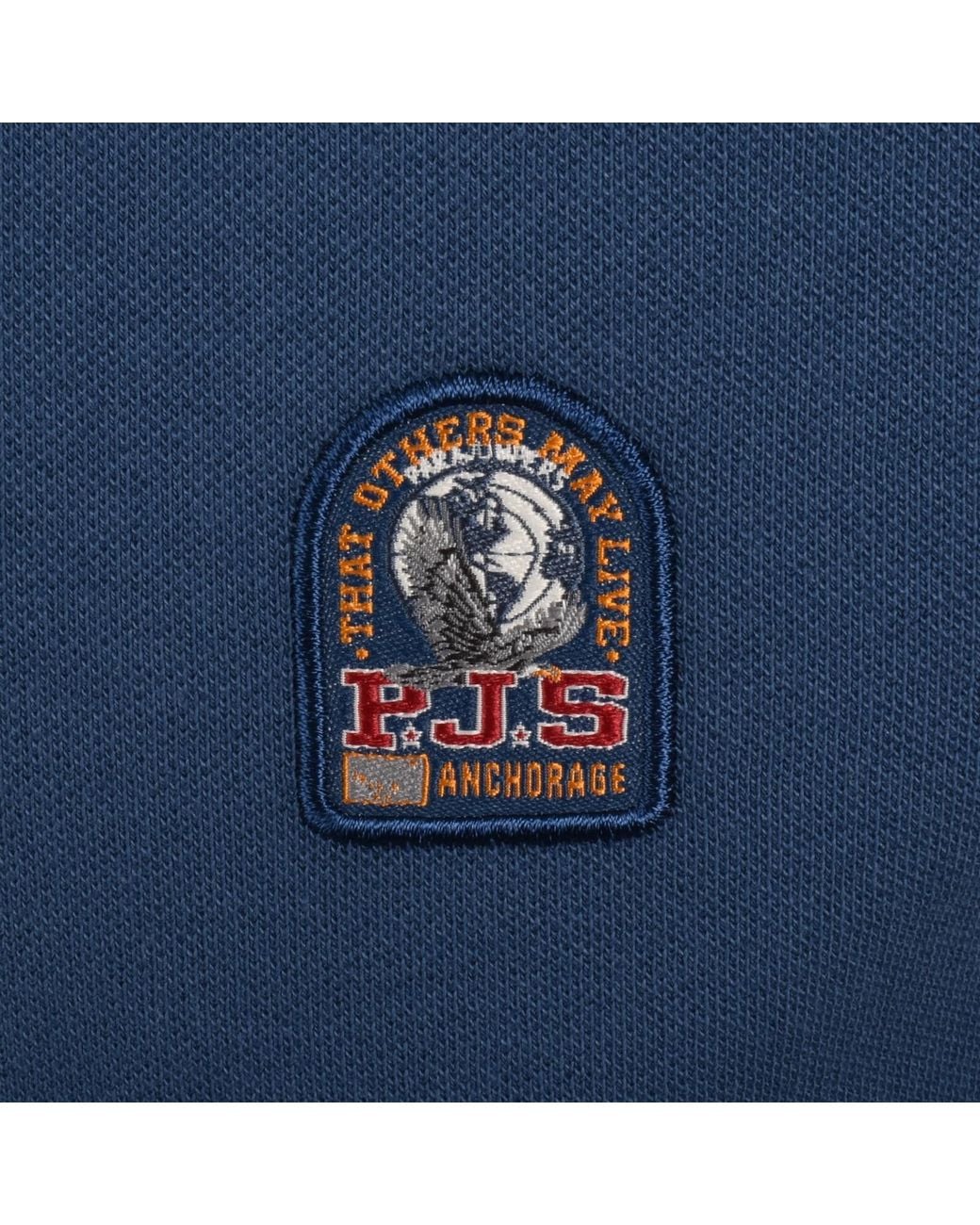Parajumpers Blue Wellington Polo T Shirt True for men