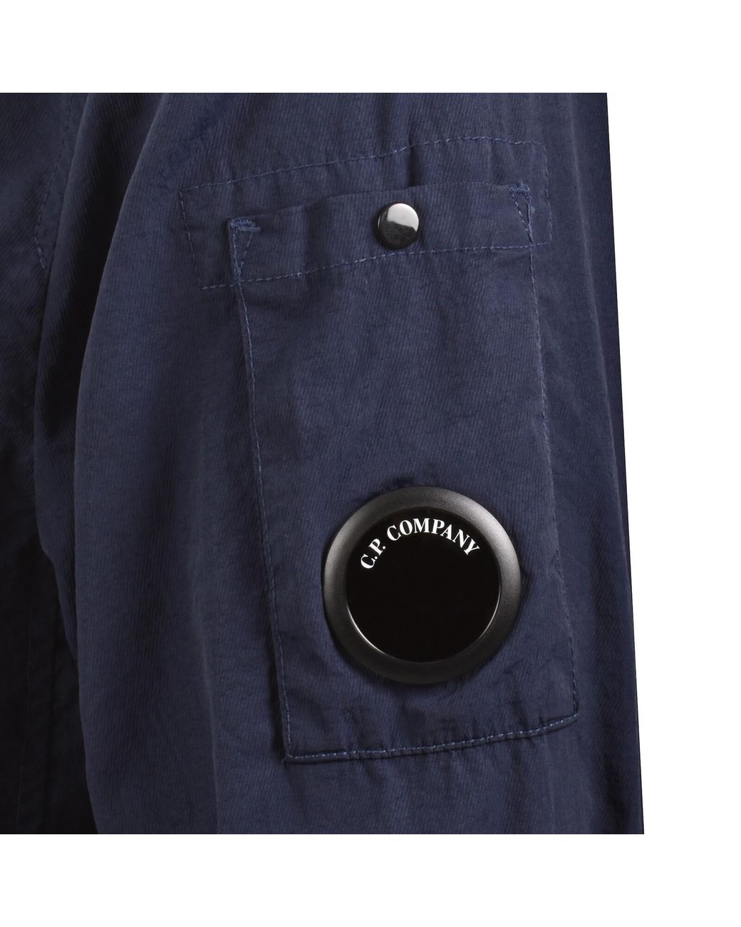 C P Company Blue Cp Company Hooded Overshirt for men