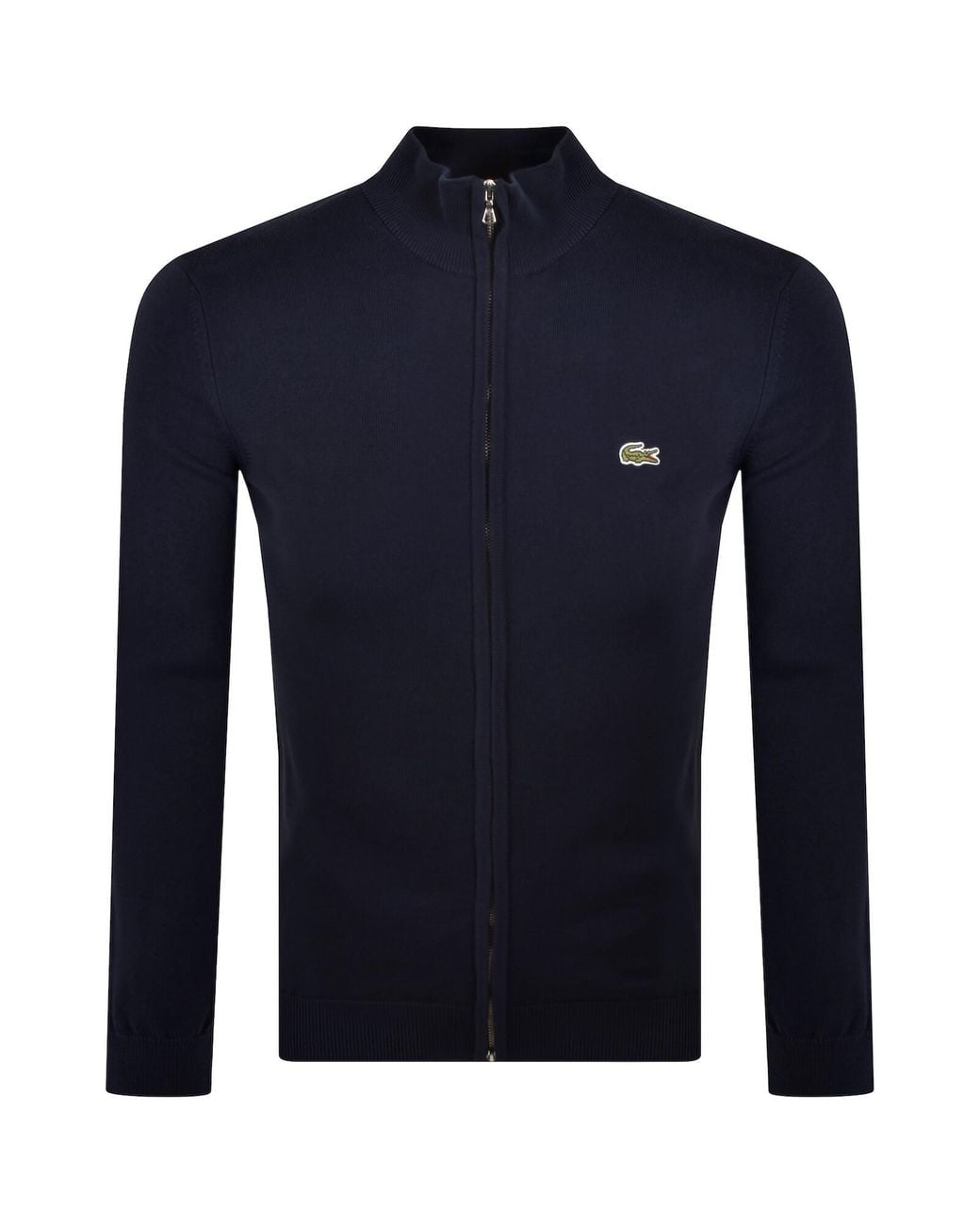 Lacoste Blue Full Zip Knit Jumper for men