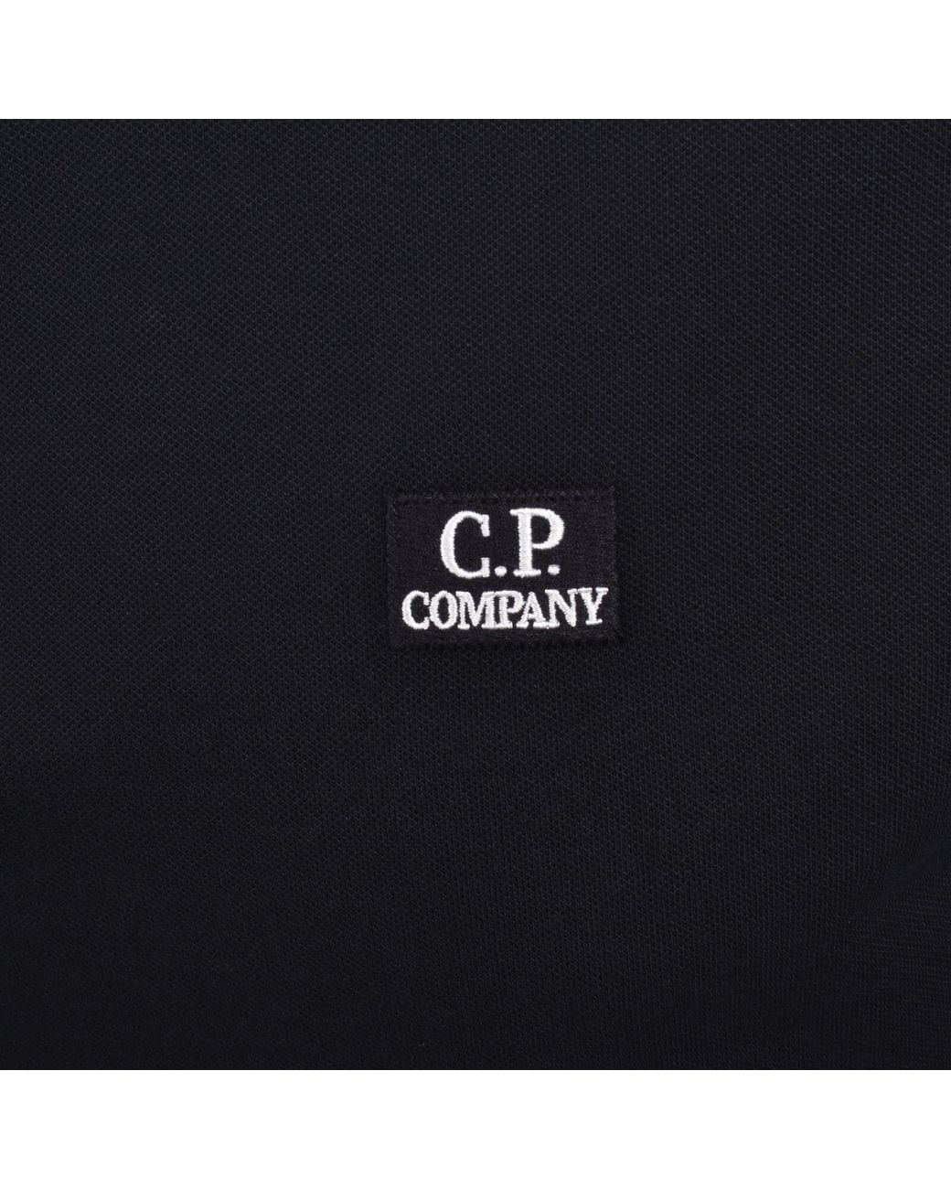 C P Company Blue Cp Company Long Sleeve Polo T Shirt for men