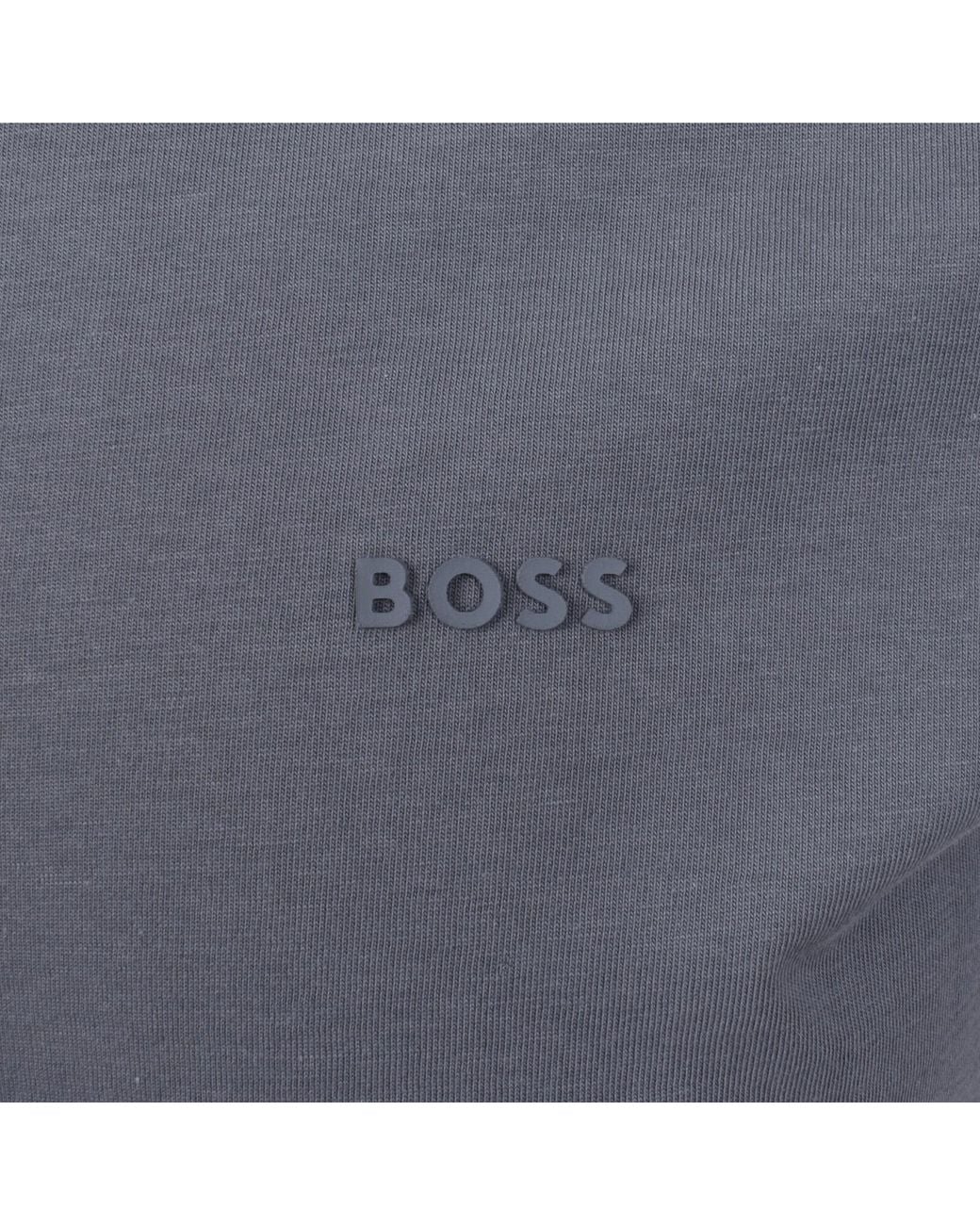 BOSS BUSINESS Gray Boss Thompson 01 T Shirt Open for men