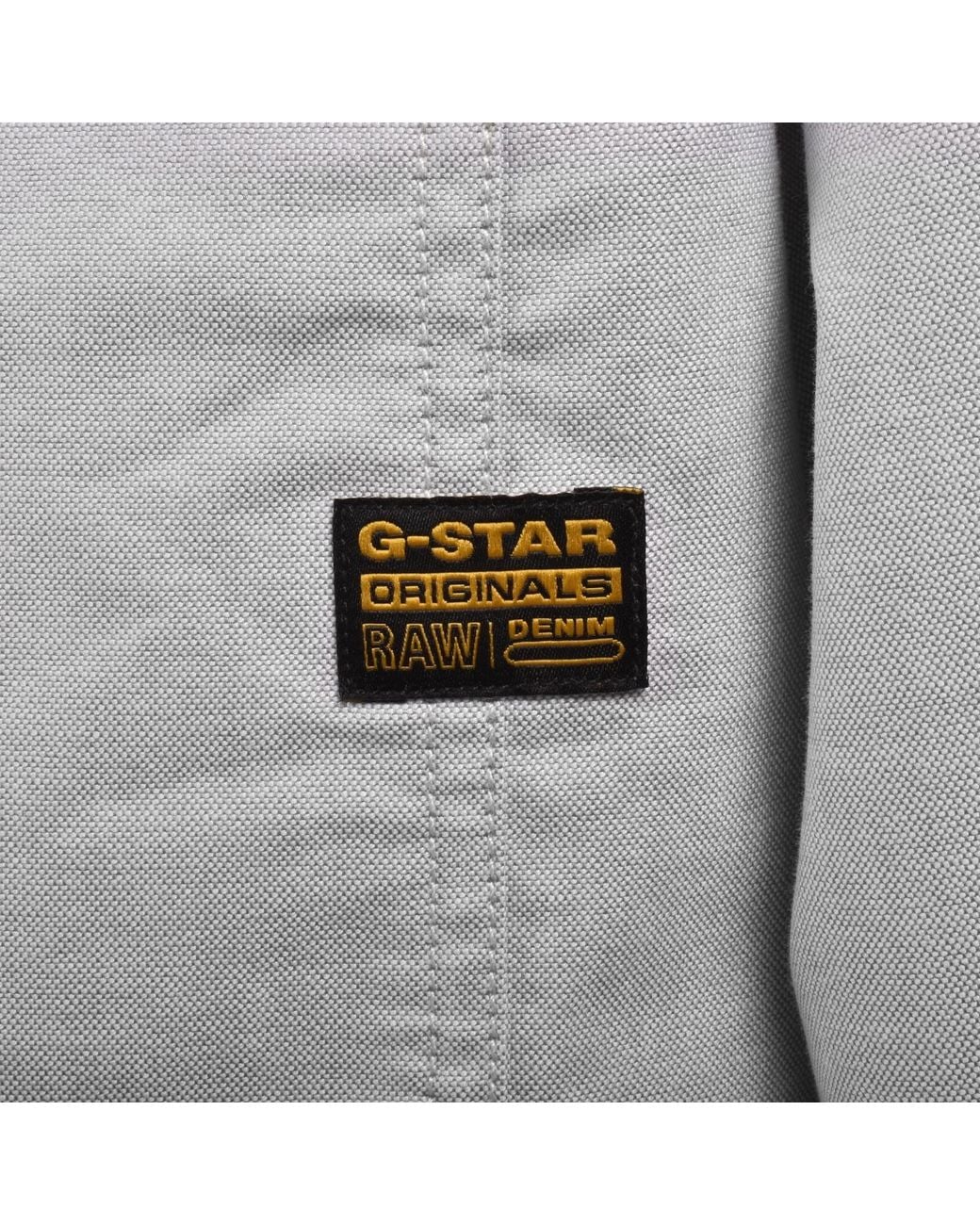 G-Star Gray Raw Cpo Long Sleeve Shirt for men