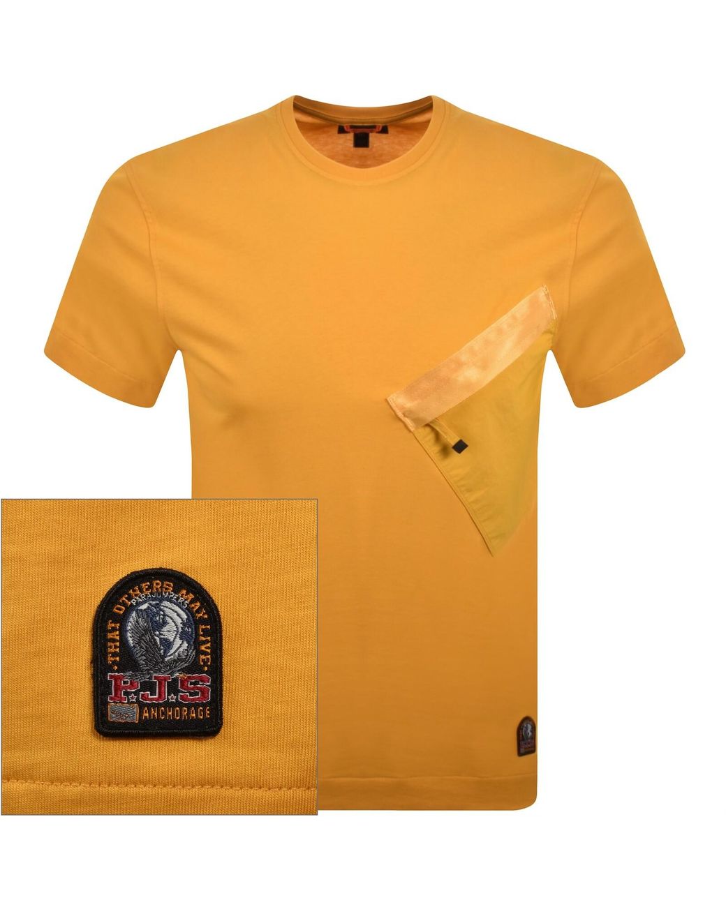 Parajumpers Orange Baildon T Shirt for men