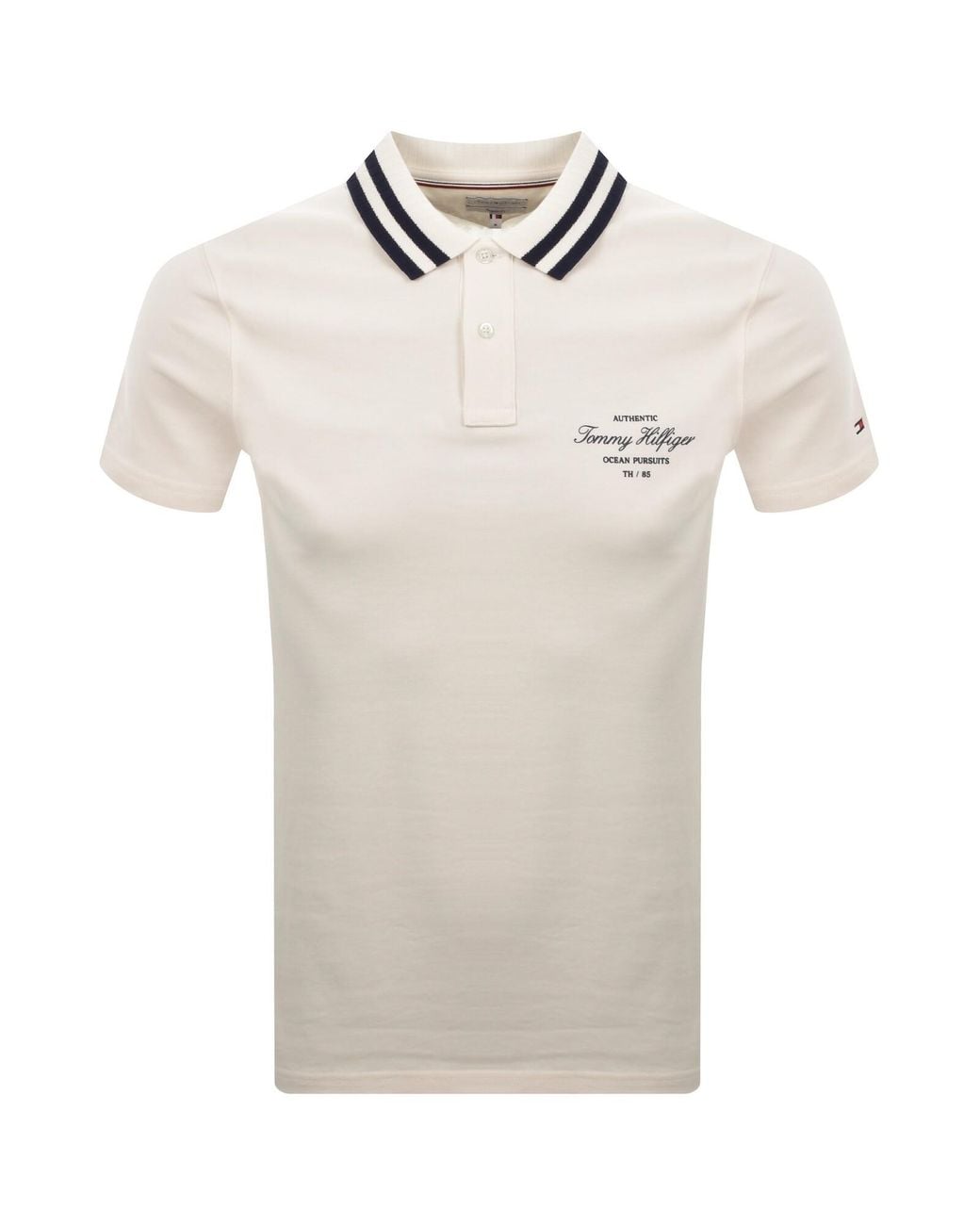 Tommy Hilfiger Natural Logo Polo T Shirt for men