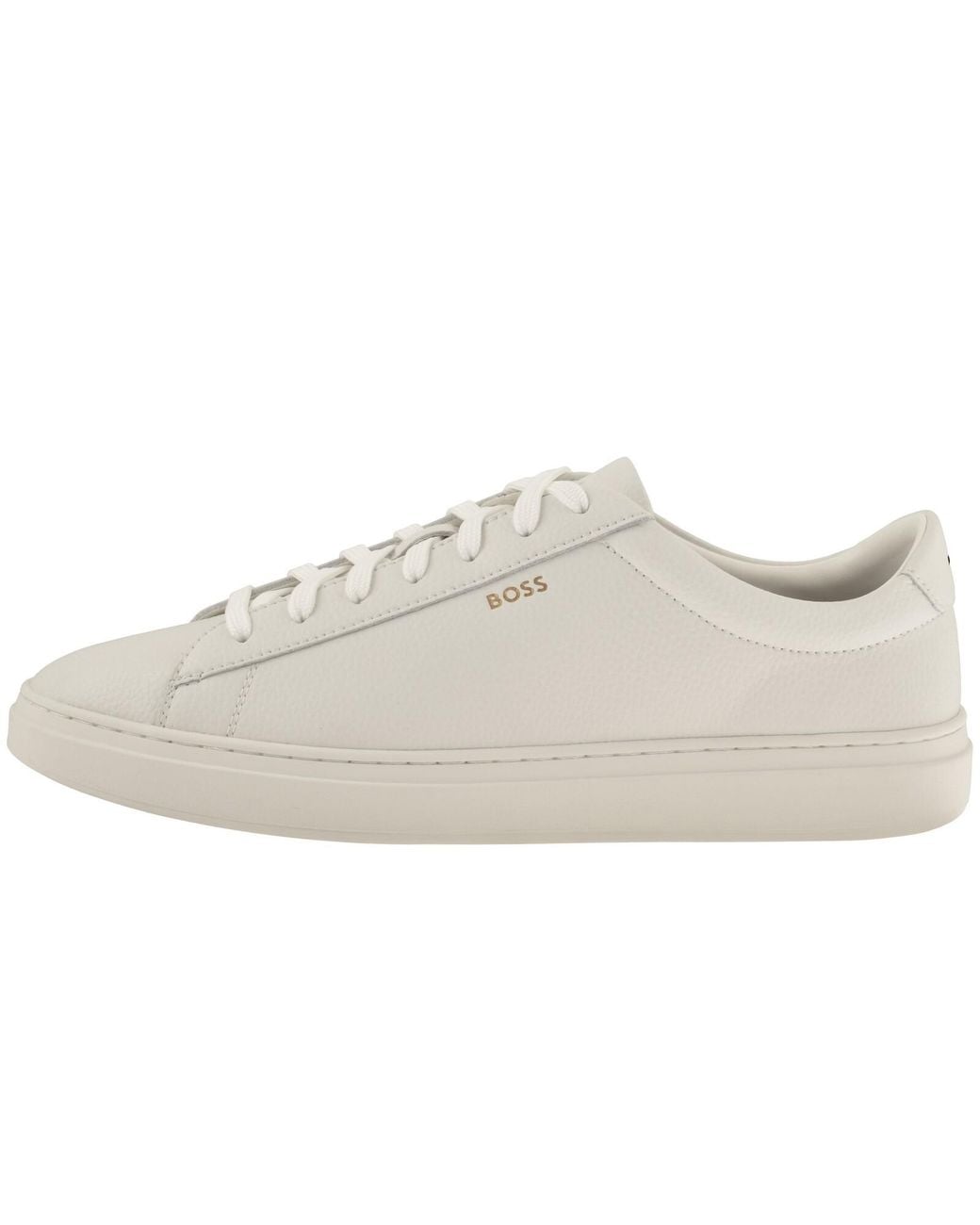 BOSS BUSINESS White Boss Kieran Tennis Trainers for men
