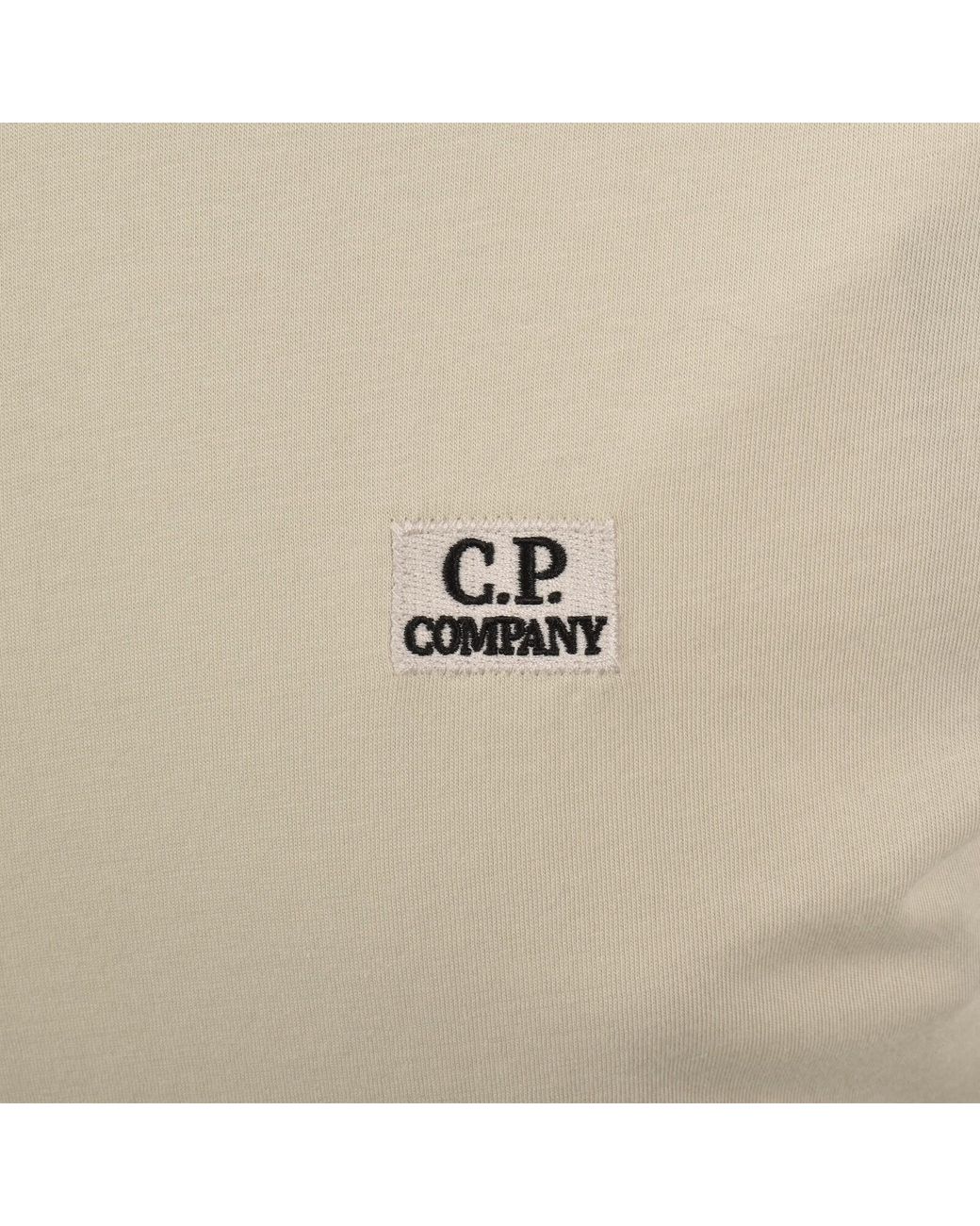 C P Company Natural Cp Company Logo Patch T Shirt for men