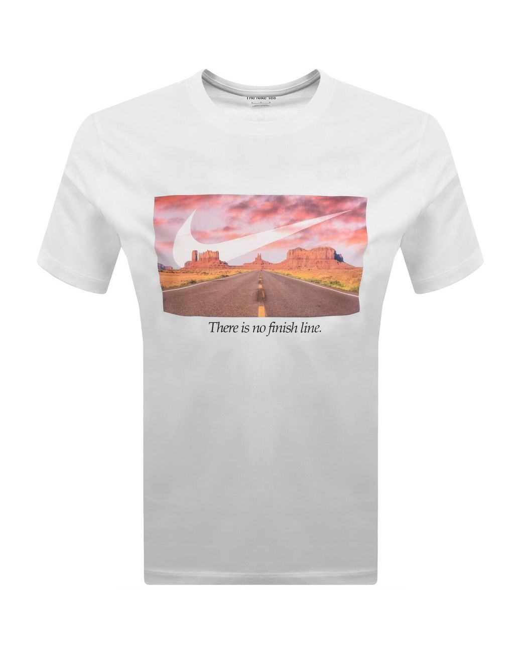 Nike White Logo T Shirt for men