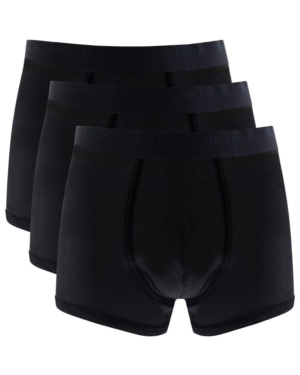 Ted Baker Cotton Underwear Triple Pack Boxer Trunks in Black for Men - Lyst