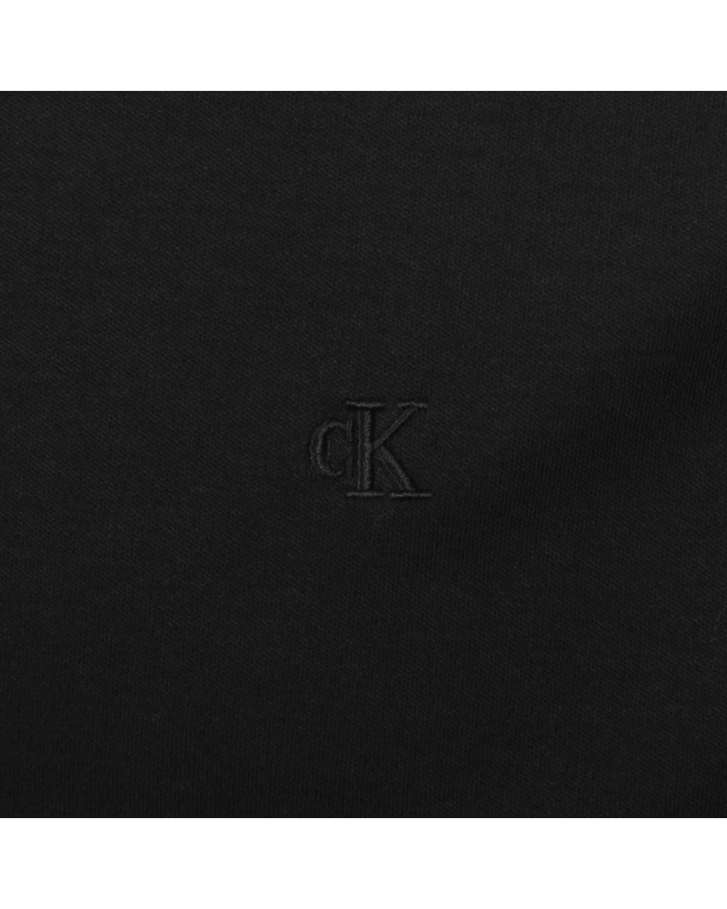 Calvin Klein Black Supima Polo T Shirt for men
