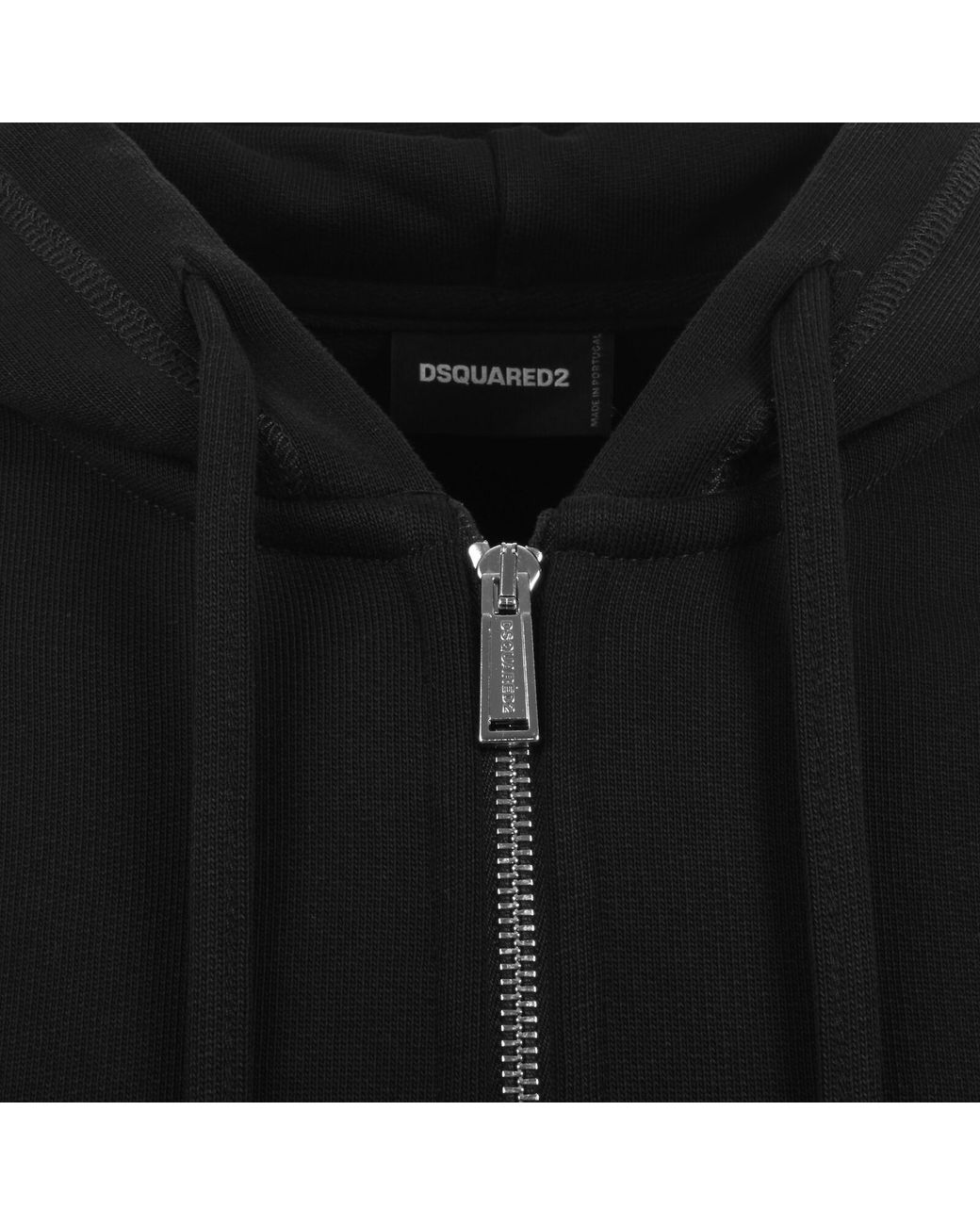 DSquared² Black Denim Mix Hoodie for men