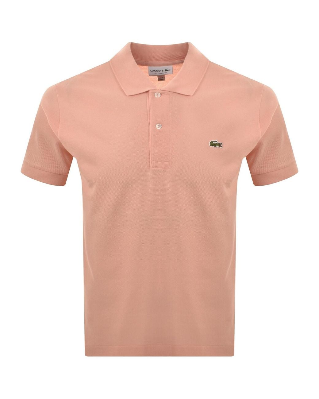 Lacoste Pink Short Sleeved Polo T Shirt for men