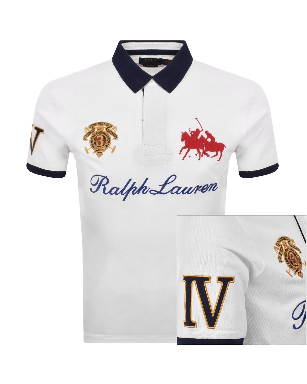 Ralph Lauren Classic Fit Polo T Shirt in White for Men | Lyst