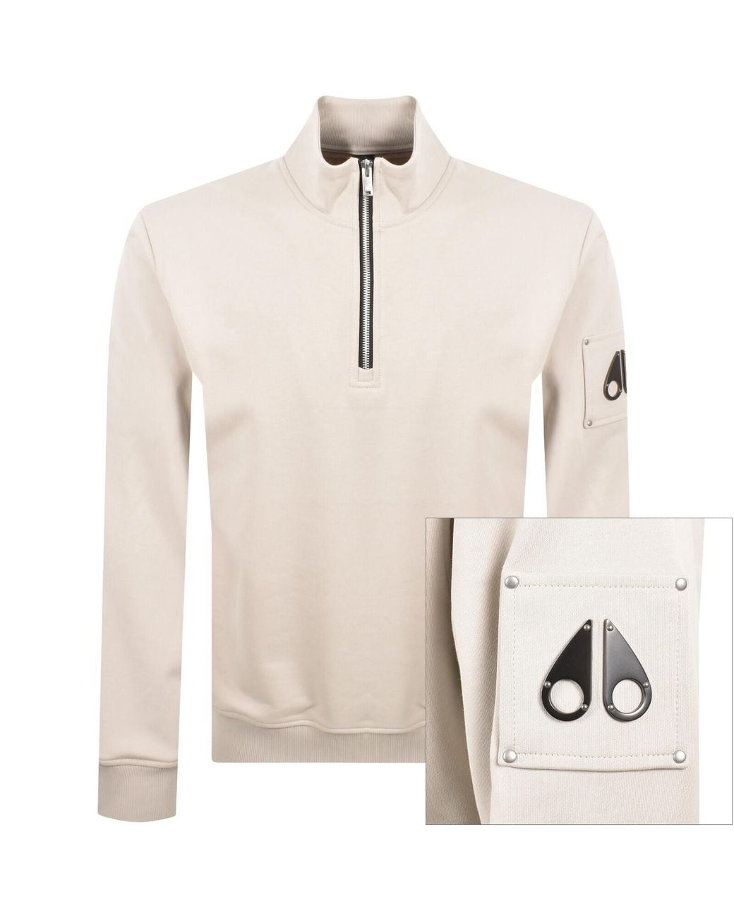 Moose Knuckles Natural Hartsfield Qz Sweatshirt for men