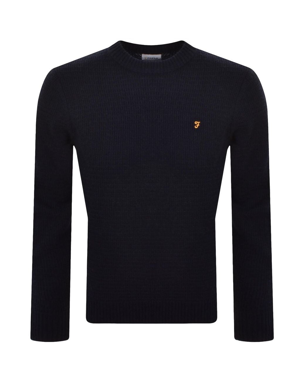 Farah Blue Farah Allerton Knit Jumper for men