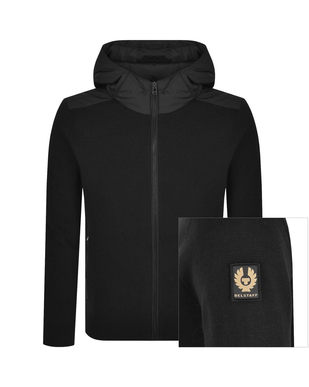 Belstaff Black Console Mix Media Jacket for men