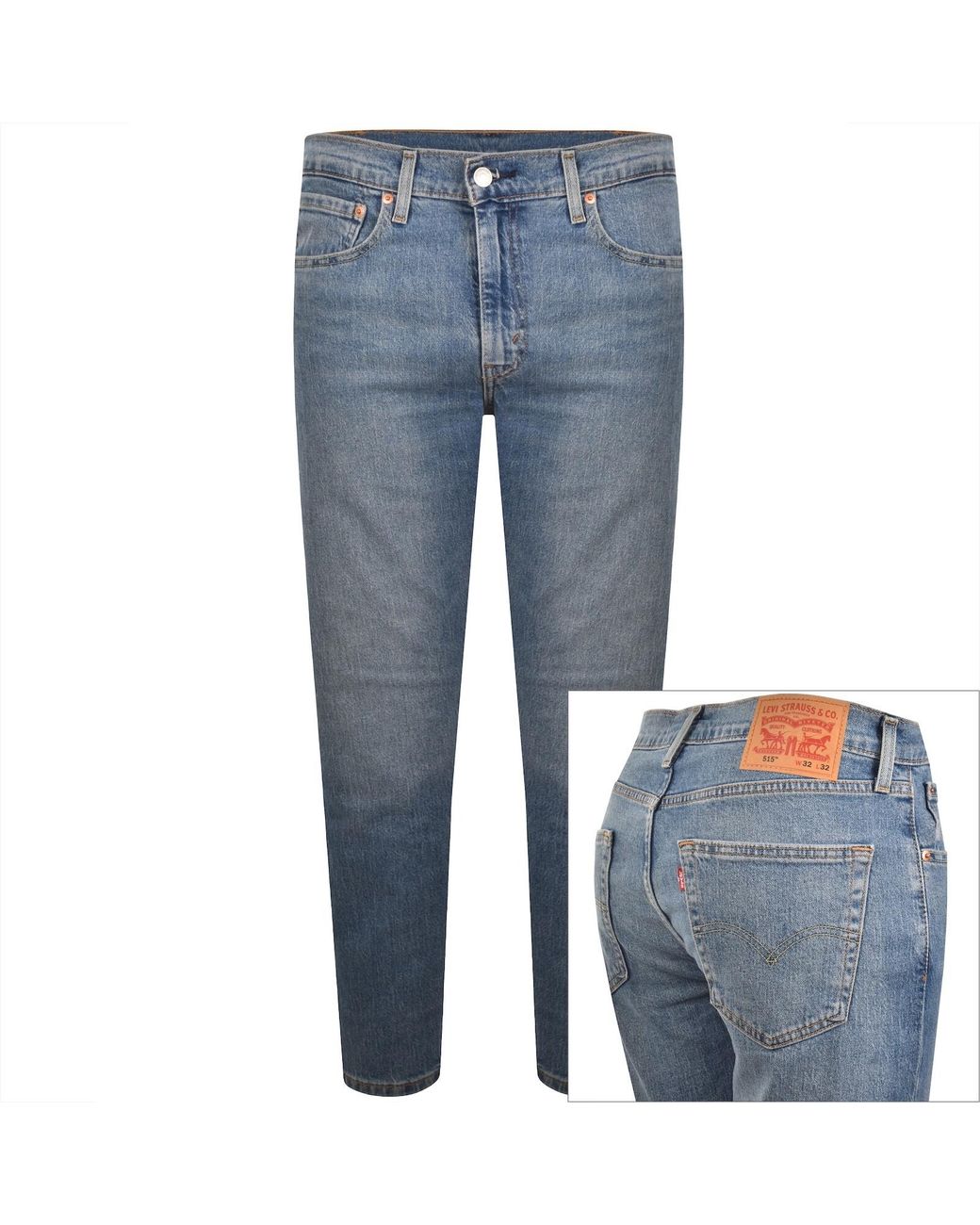 Levi's Blue 515 Slim Taper Jeans for men