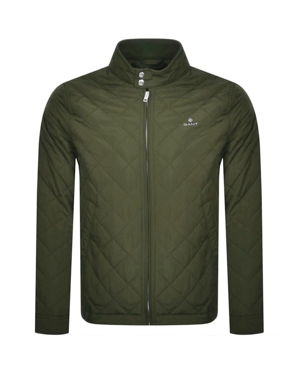 GANT Synthetic Quilted Windcheater Jacket in Green for Men - Lyst