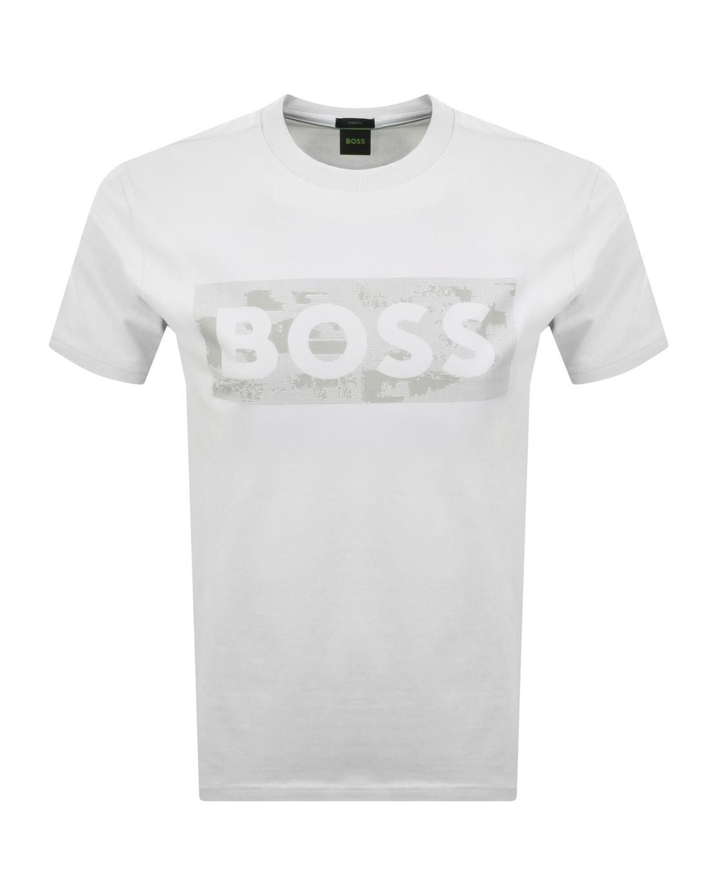 Boss White Boss Globe Logo T Shirt for men