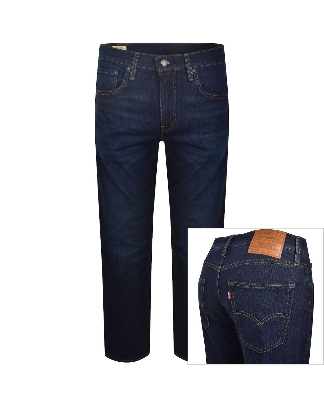 Levi's Blue 502 Regular Tapered Jeans for men