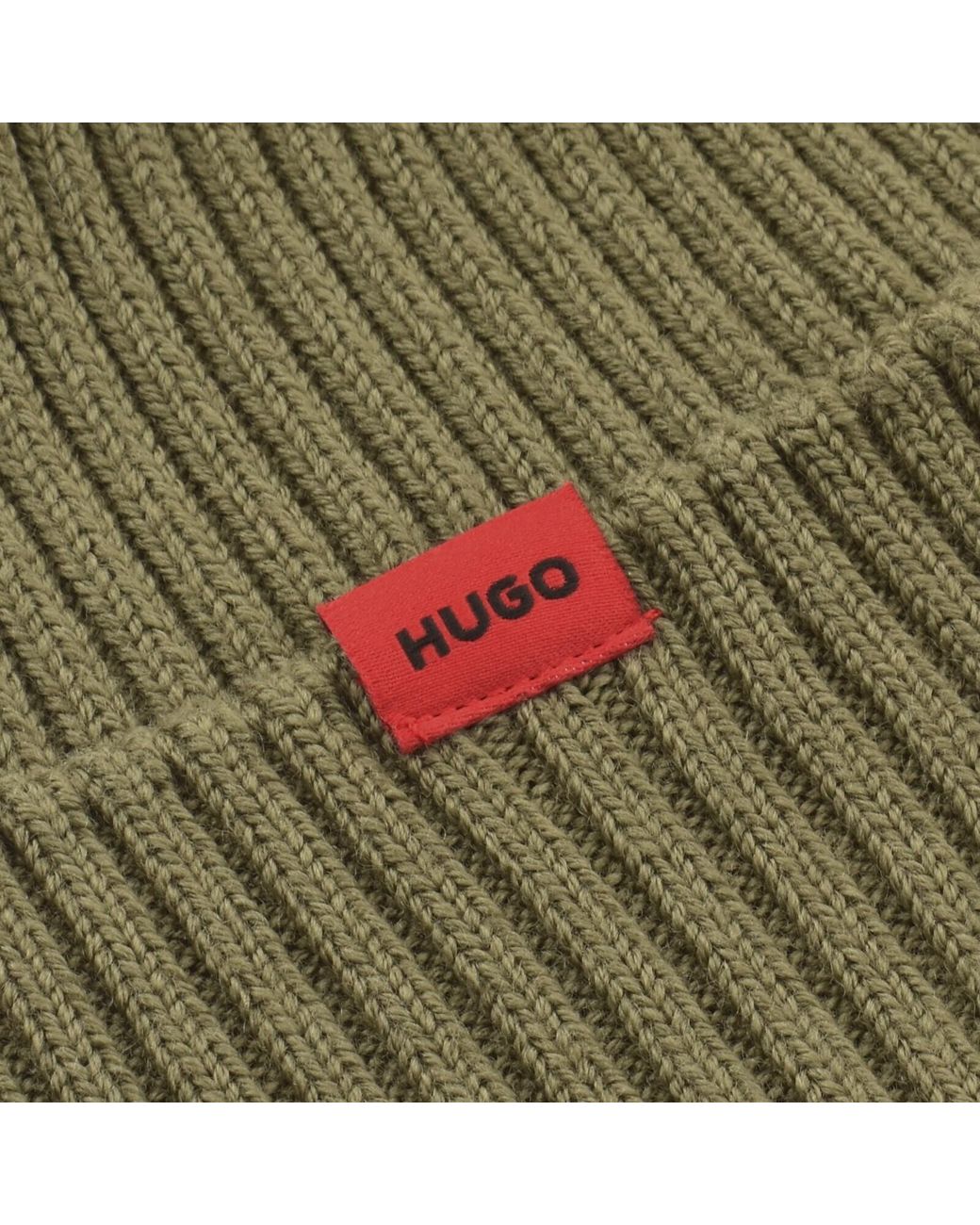 HUGO Green Xola Wool Beanie for men