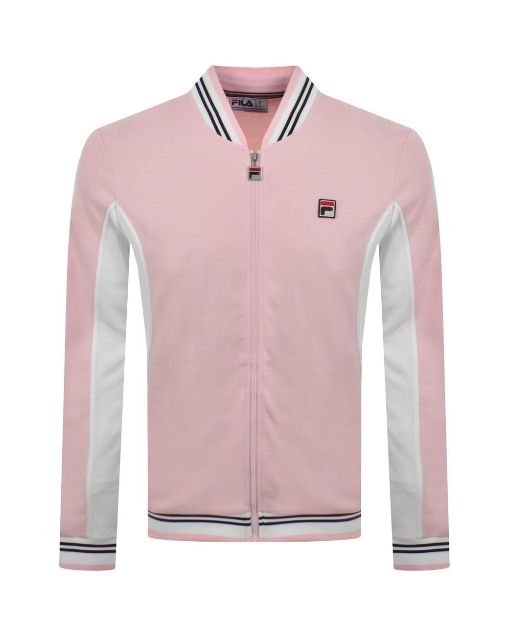 Fila Pink Fila Settanta Zip Track Top Pale for men