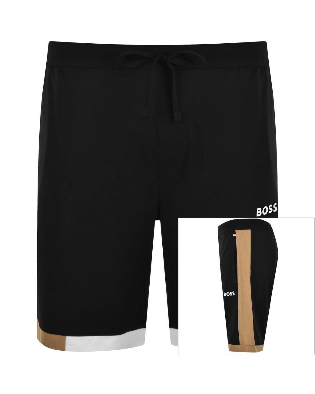 BOSS BUSINESS Black Boss Balance Shorts for men