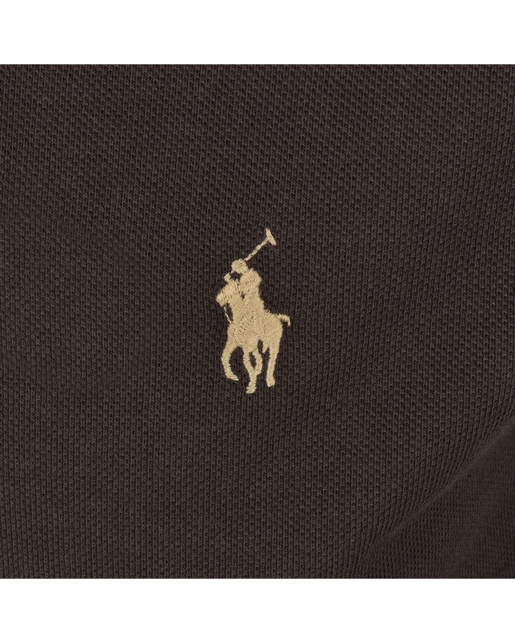 Ralph Lauren Black Long Sleeved Polo T Shirt for men