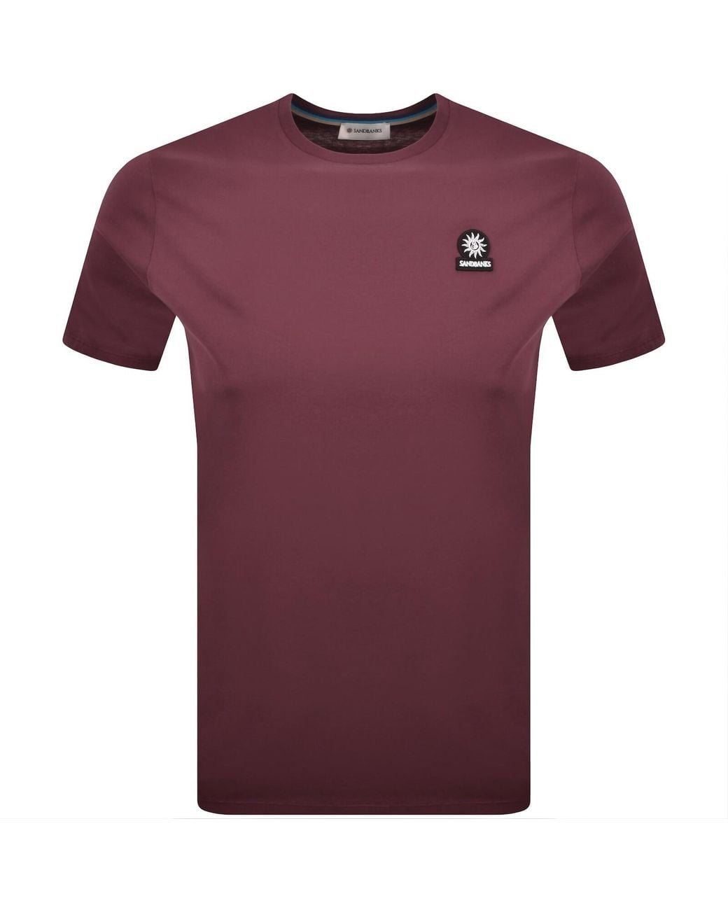 Sandbanks Purple Badge Logo T Shirt for men