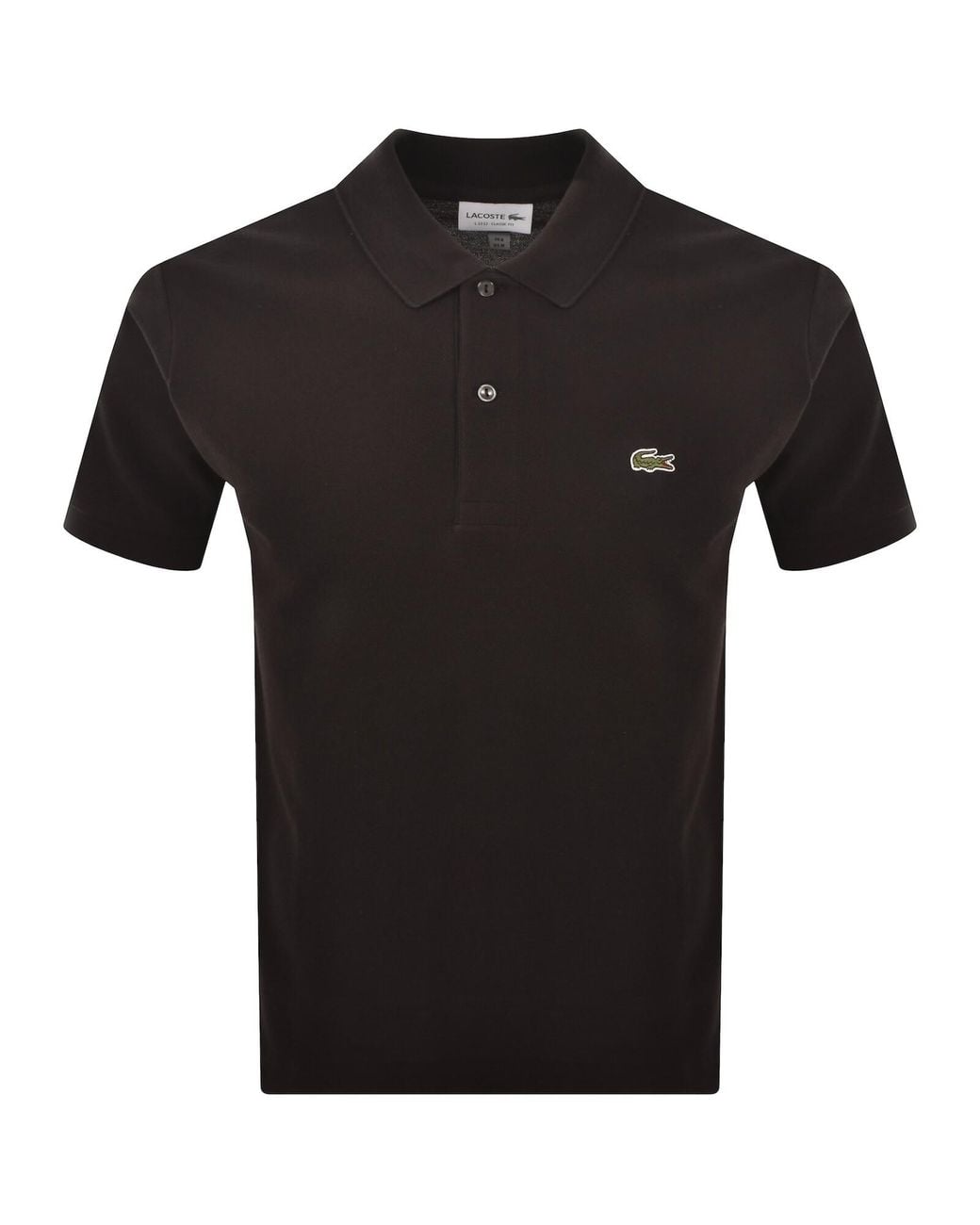 Lacoste Black Short Sleeved Polo T Shirt for men