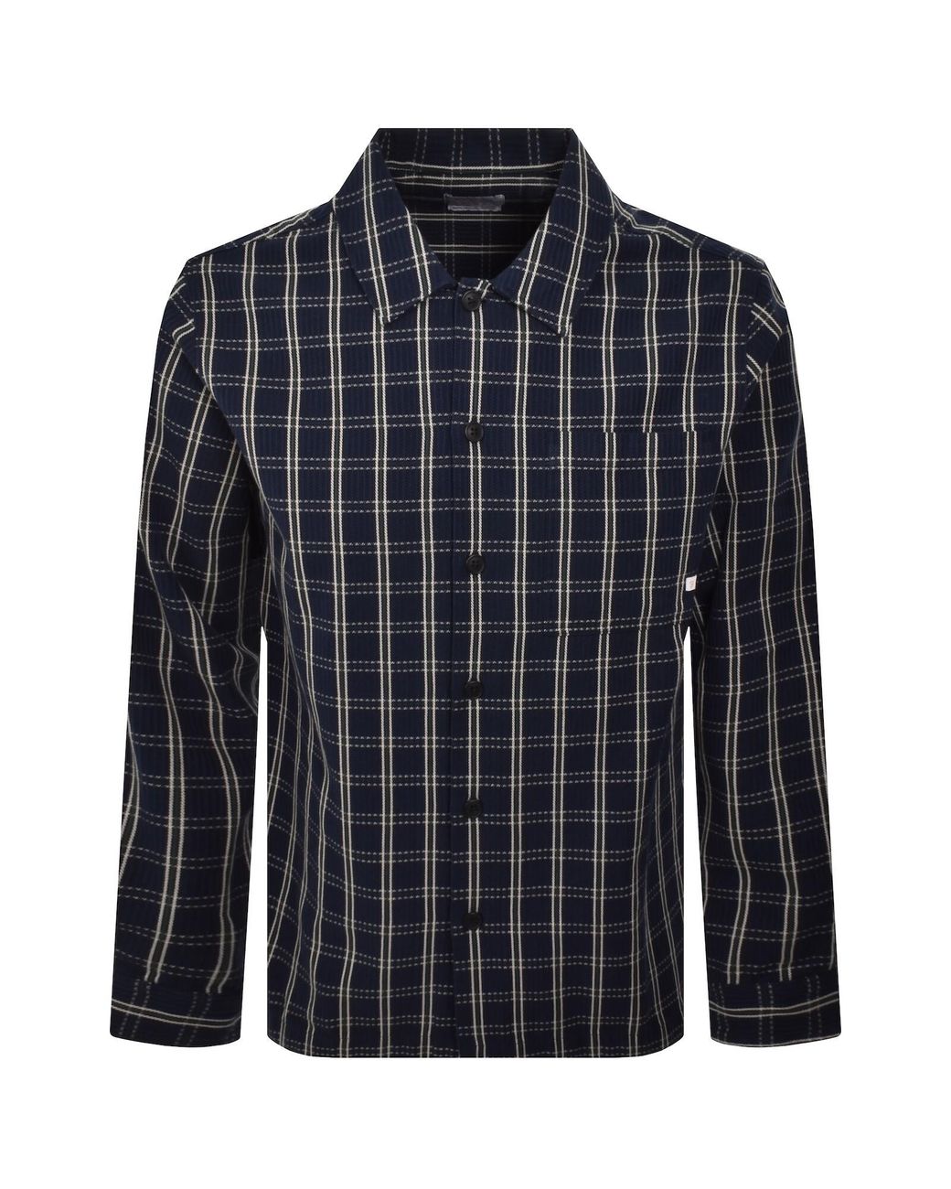 Farah Blue Farah Wallasey Check Overshirt for men
