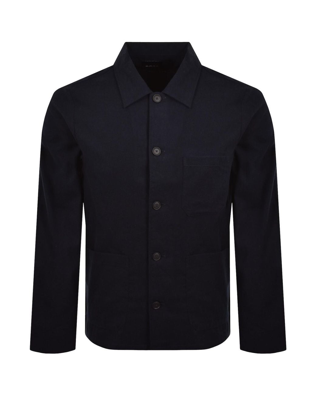 BOSS BUSINESS Blue Boss Cai Overshirt Dark for men
