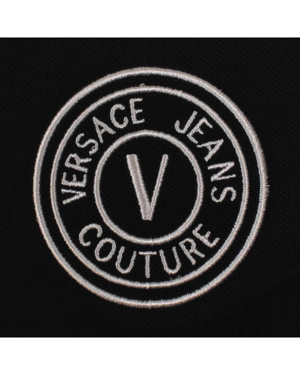 Versace Jeans Black Couture Polo T Shirt for men