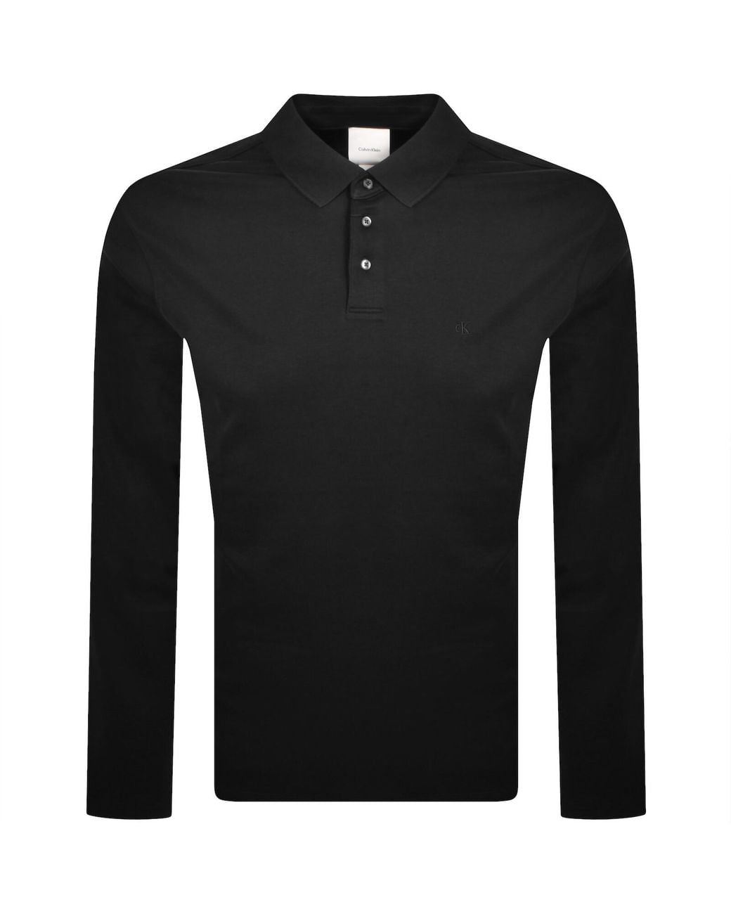 Calvin Klein Black Supima Polo T Shirt for men