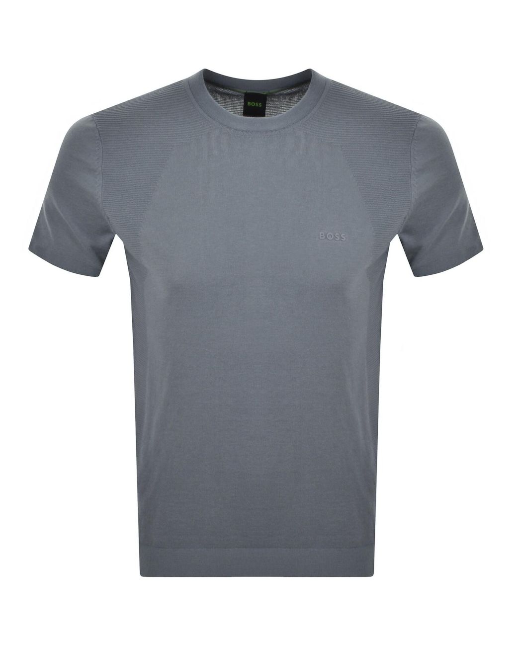 Boss Gray Boss Momentum Lite Knit T Shirt Dark for men