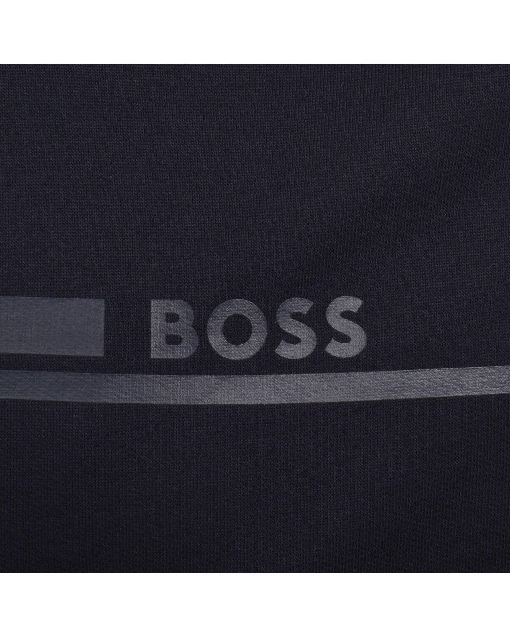 BOSS BUSINESS Blue Boss Authentic Full Zip Sweatshirt for men