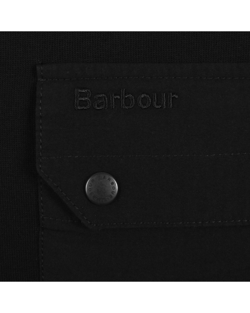 Barbour Black Leazes T Shirt for men
