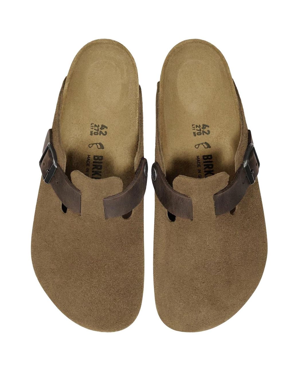 Birkenstock Green Boston Bs Mules Dark Tea for men