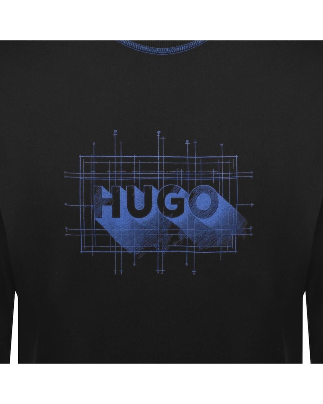 HUGO Black Nothalic Sweatshirt for men
