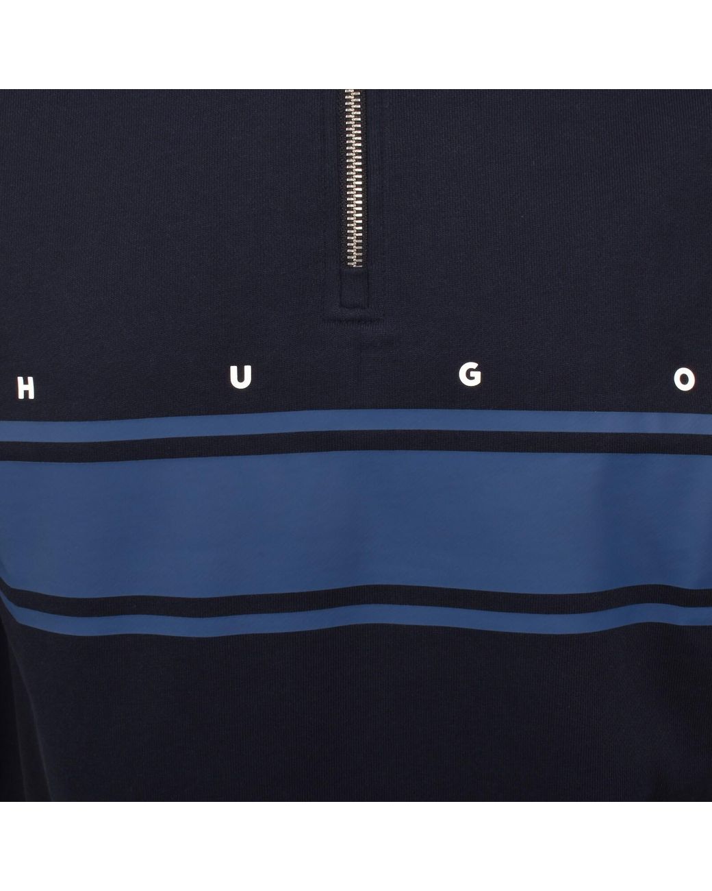 HUGO Blue Demsizip Sweatshirt Dark for men