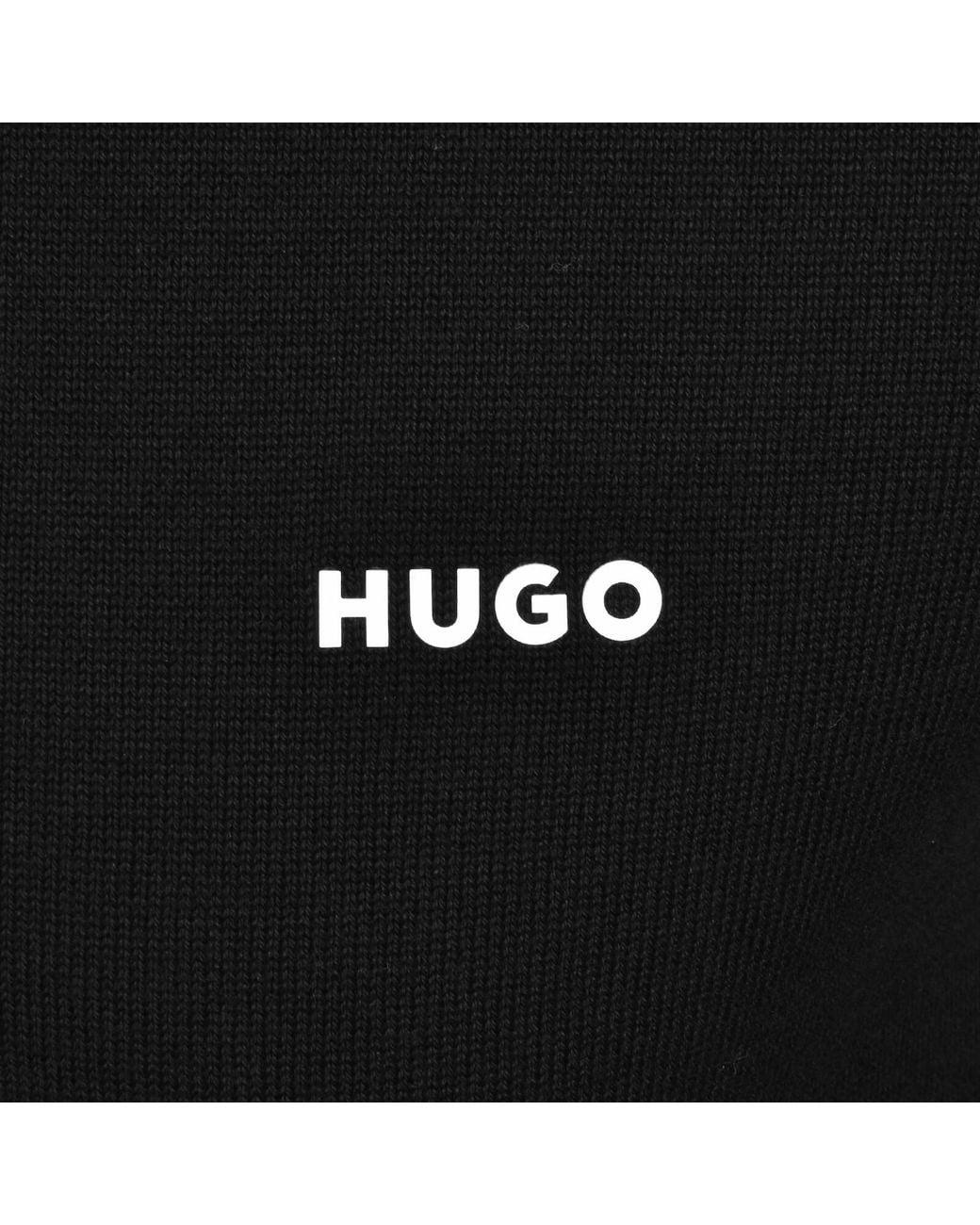 HUGO Black San Quintus C2 Knit Jumper for men