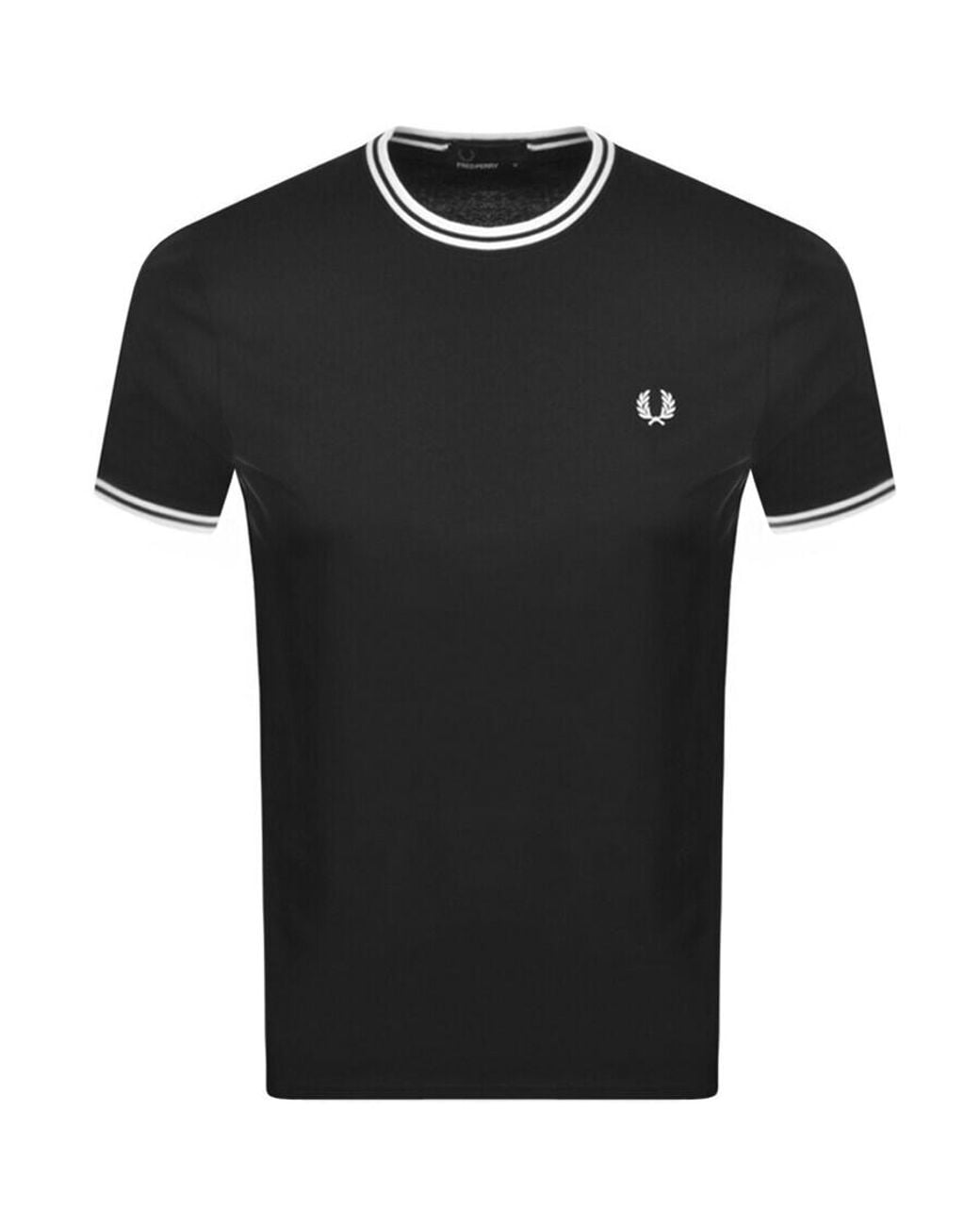 Fred Perry Black Twin Tipped T Shirt for men