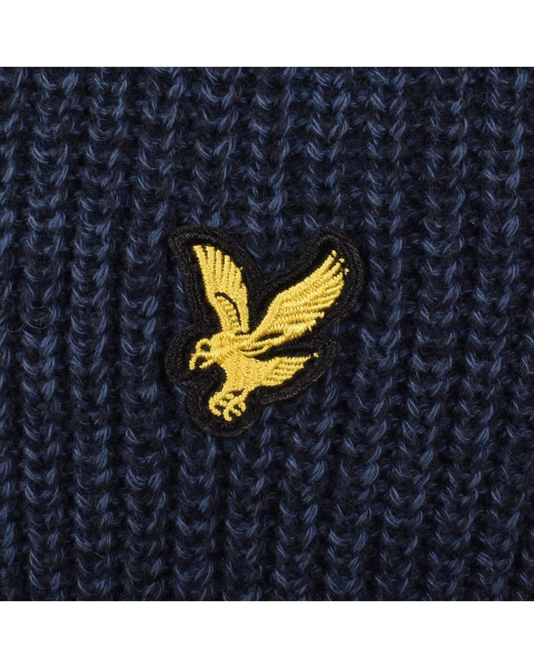 Lyle & Scott Blue Static Marl Knit Jumper for men