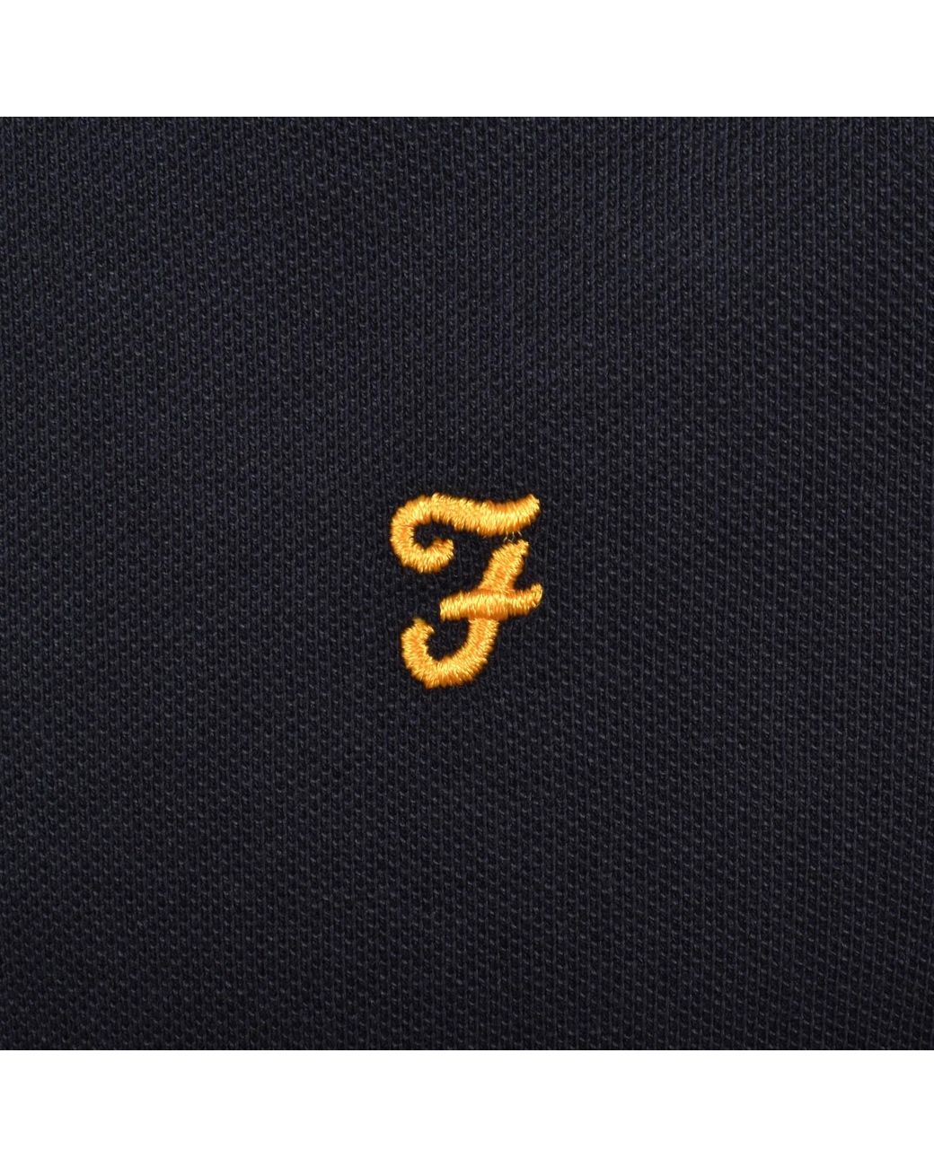 Farah Black Farah Cunningham Polo T Shirt True for men