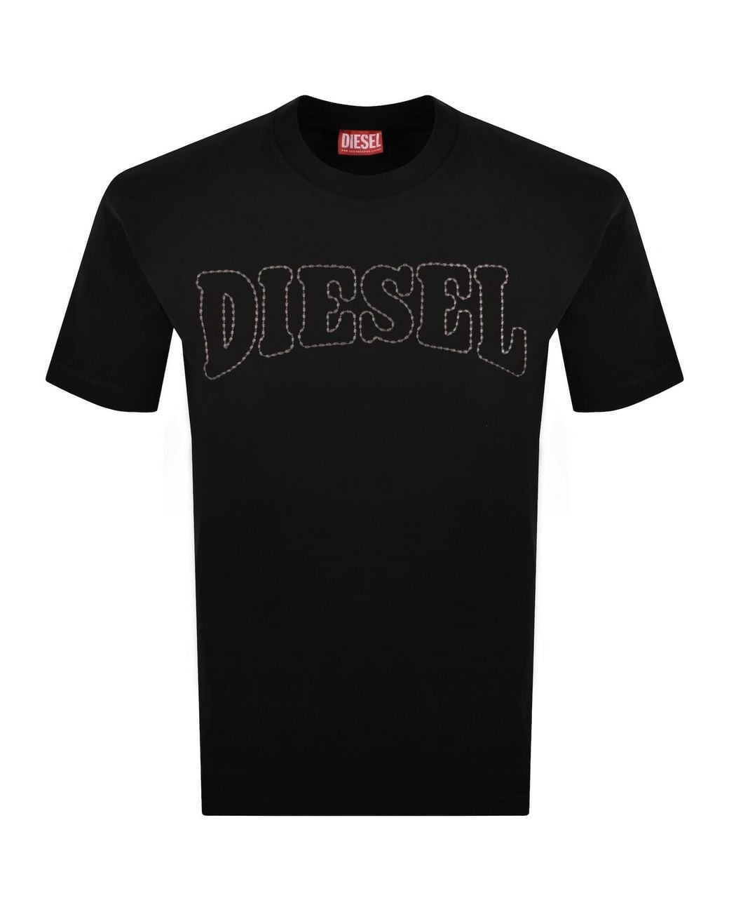 DIESEL Black T Norm V10 T Shirt for men