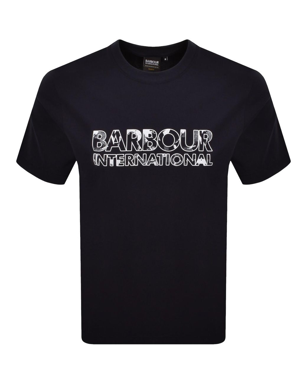 Barbour Black Unite Printed T Shirt for men