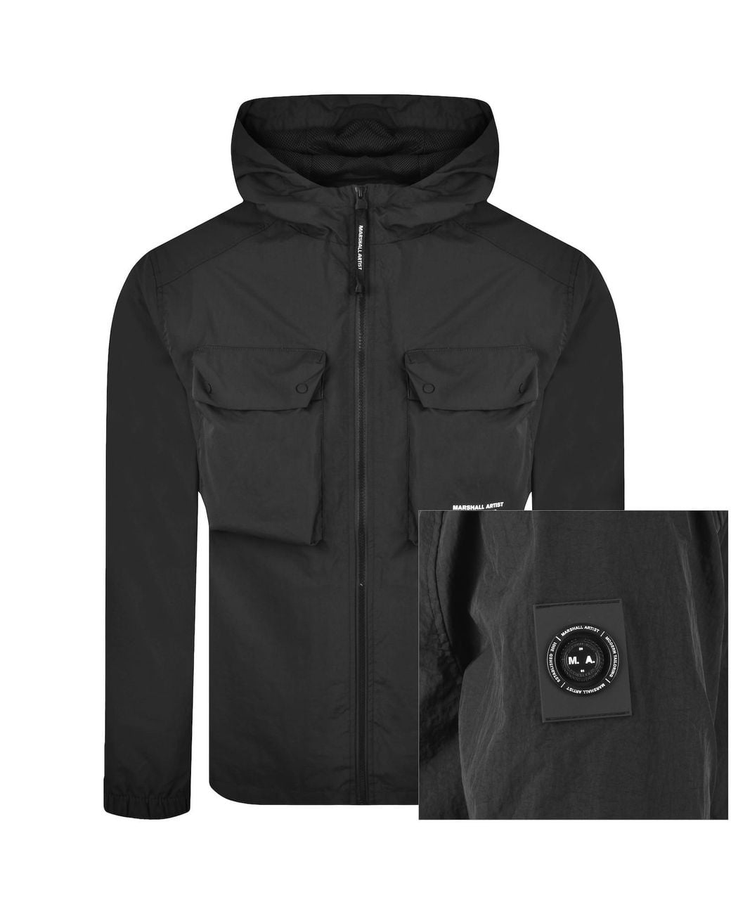 Marshall Artist Black Centro Overshirt for men