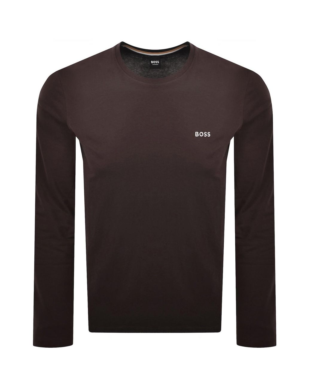 BOSS BUSINESS Brown Boss Mix And Match Long Sleeve T Shirt for men
