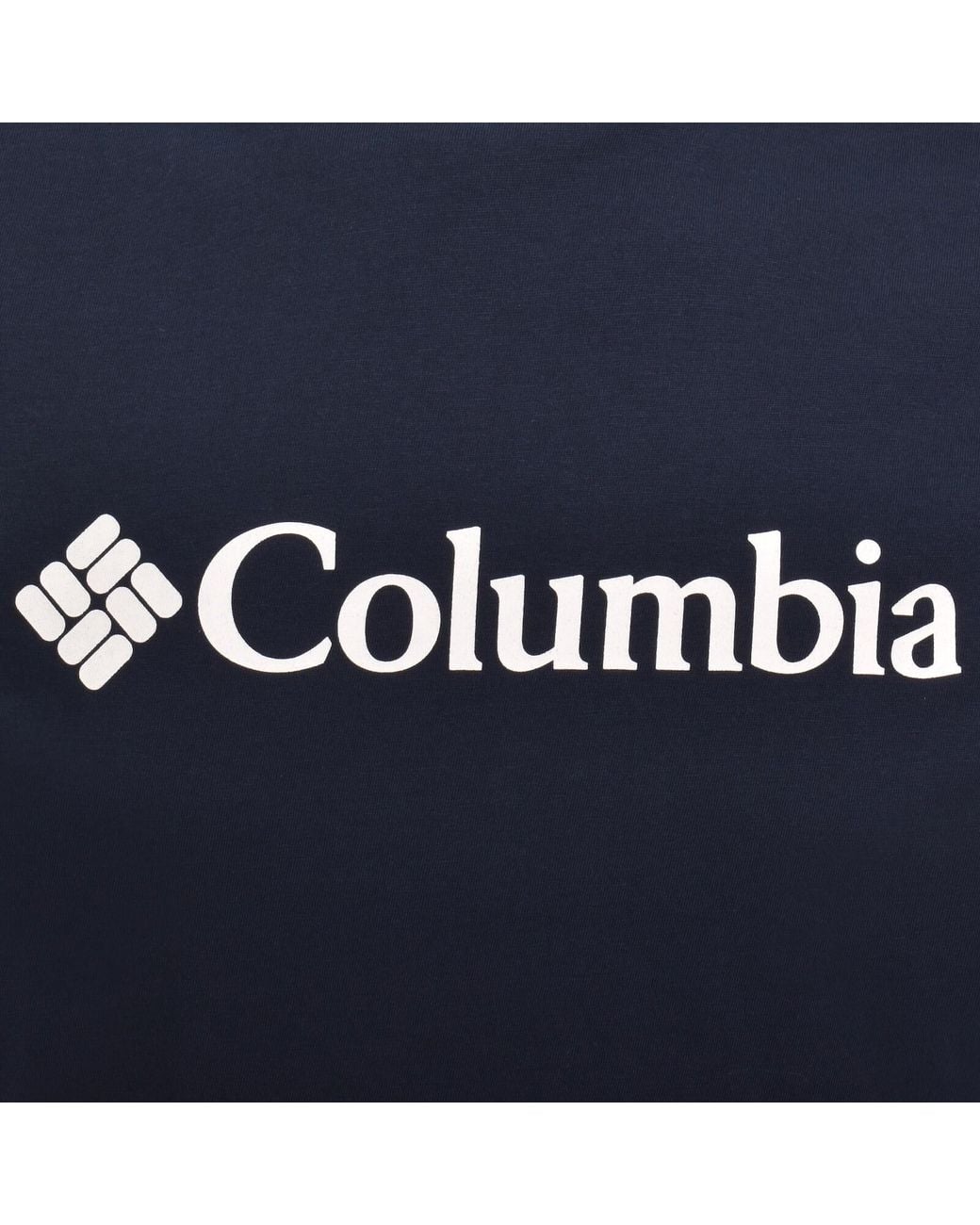 Columbia Blue Basic Logo T Shirt Collegiate for men
