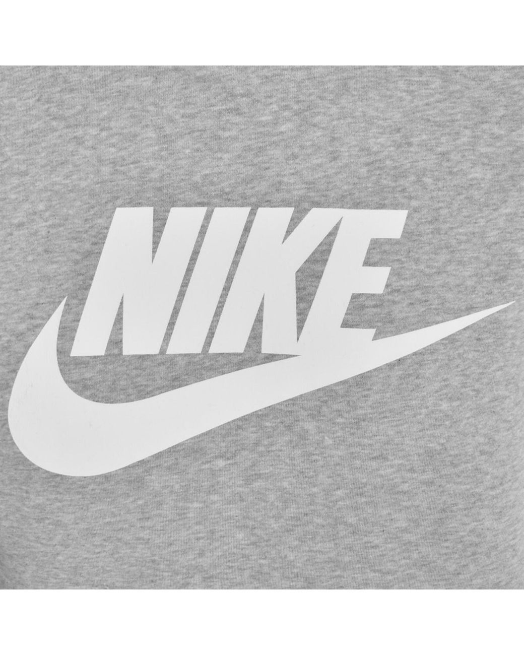 Nike Gray Swoosh Logo Hoodie for men
