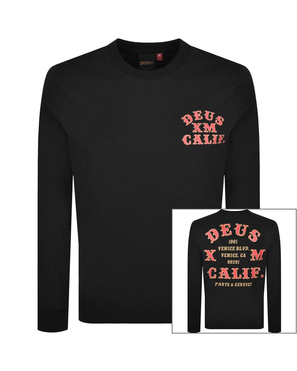 Deus Ex Machina Black Long Sleeve T Shirt for men